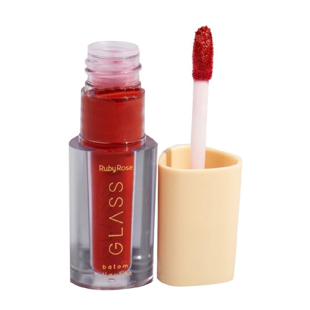 Batom Líquido Velvety Glass Bg04 Ruby Rose - 3,5ml 