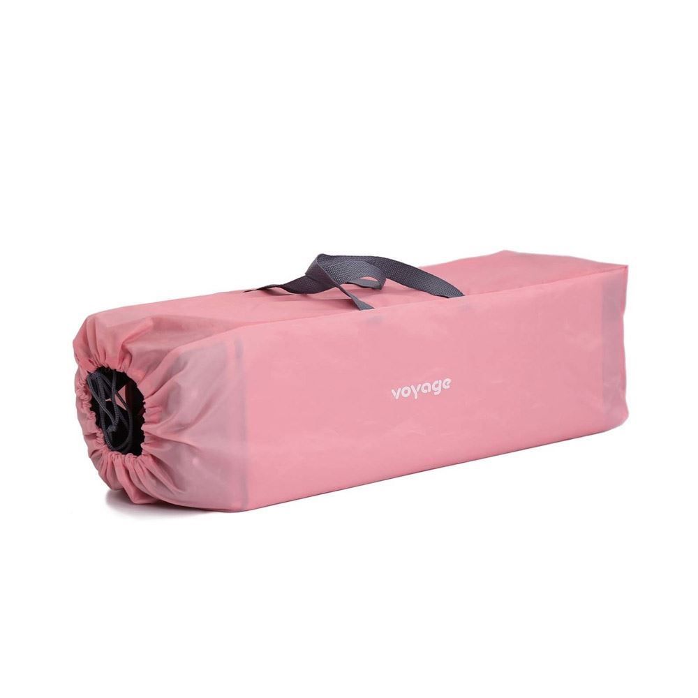 Berço Fit Portátil  0 Meses A 15 Kg Desmontável Voyage - Rosa Geo