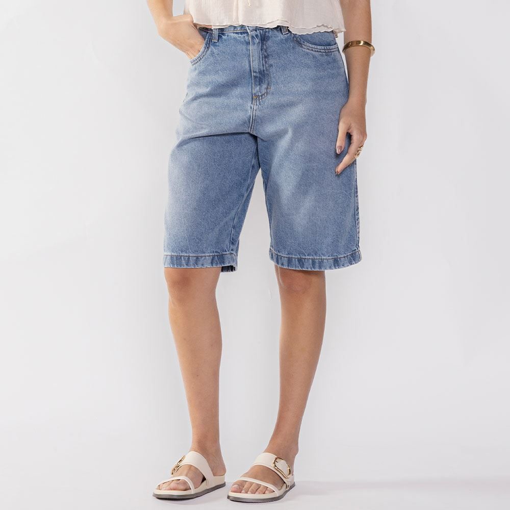 Bermuda Jeans Feminina Patricia Foster