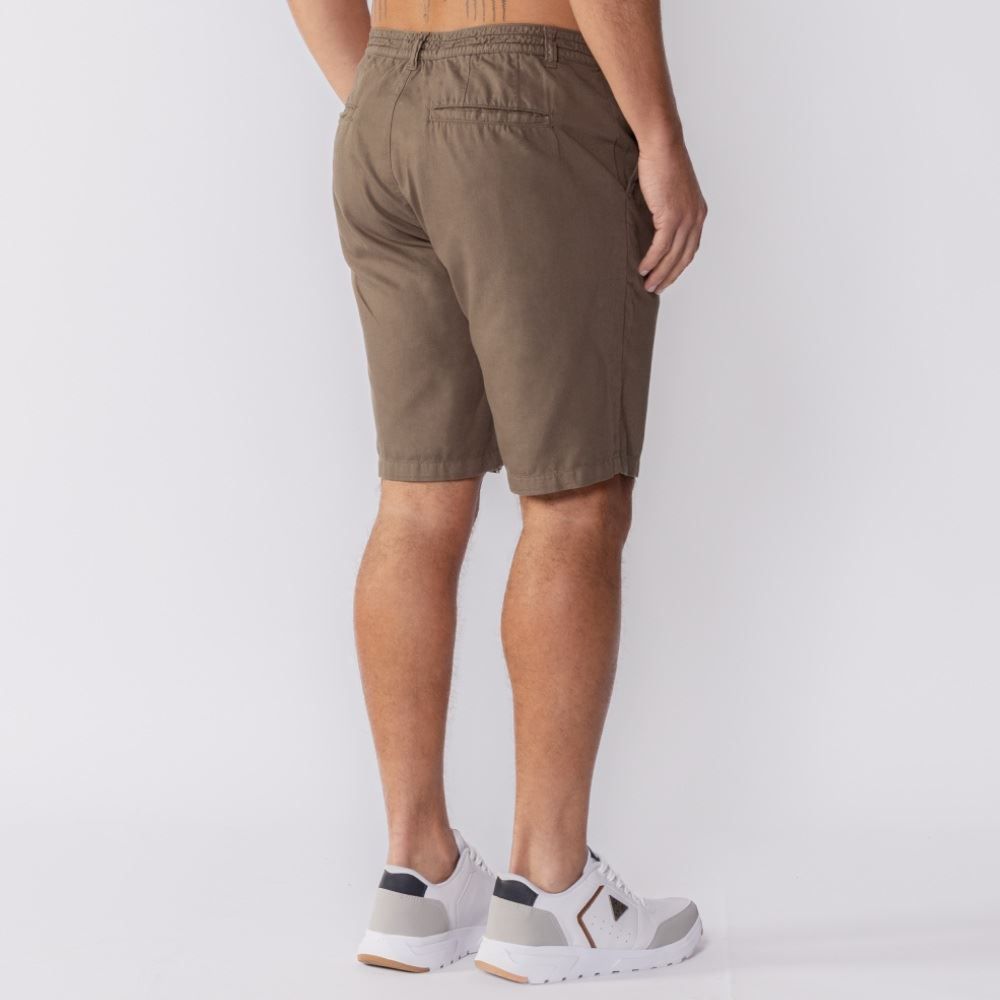 Bermuda Masculina Alfaiataria Tecido Plano Marc Alain