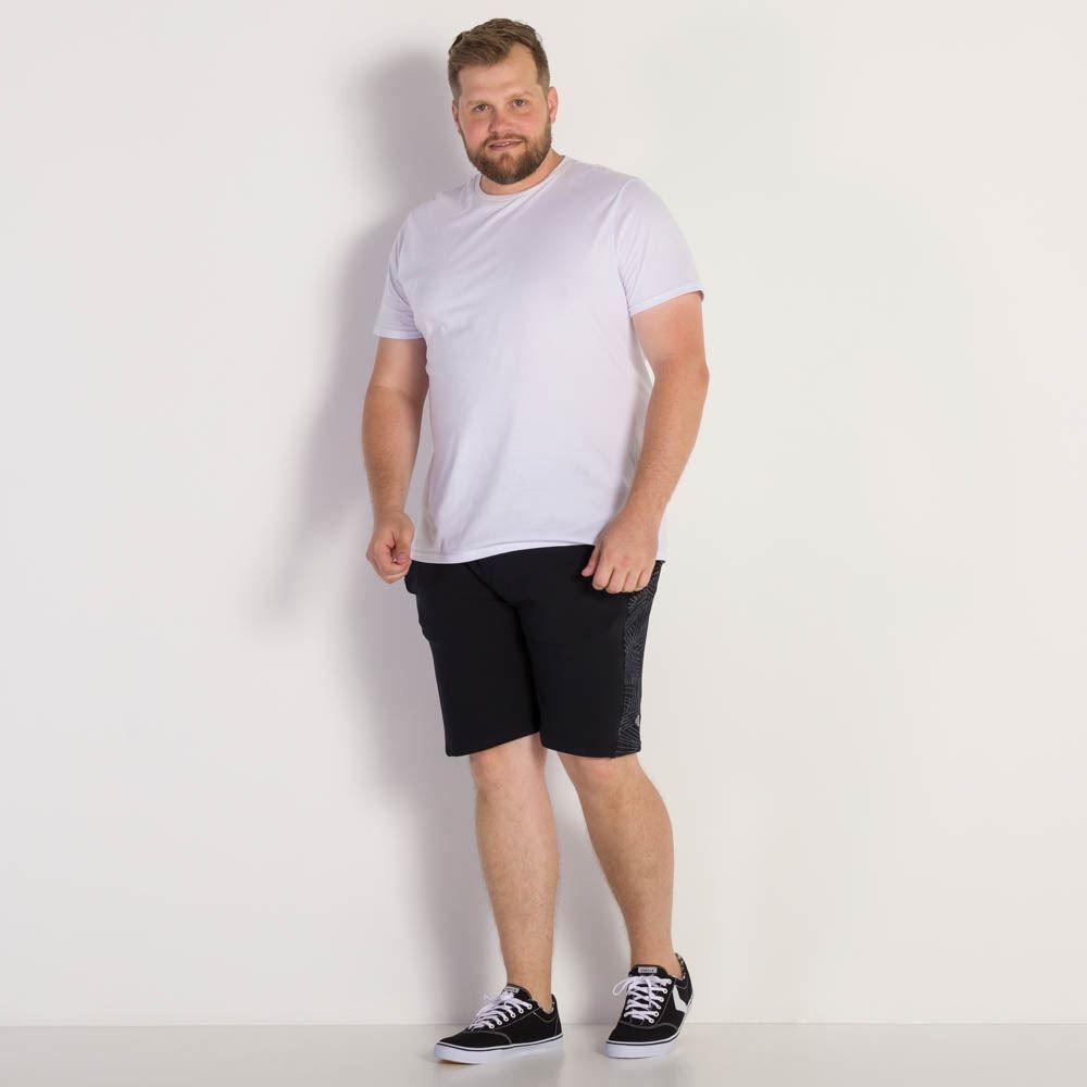 Bermuda Molecotton Masculina Plus Size Nicoboco Plus