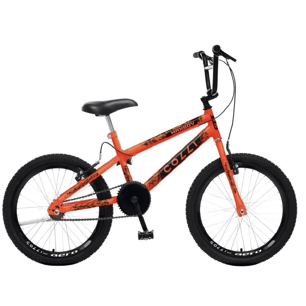 Bicicleta Aro 20 Colli Max Boy Laranja Neon