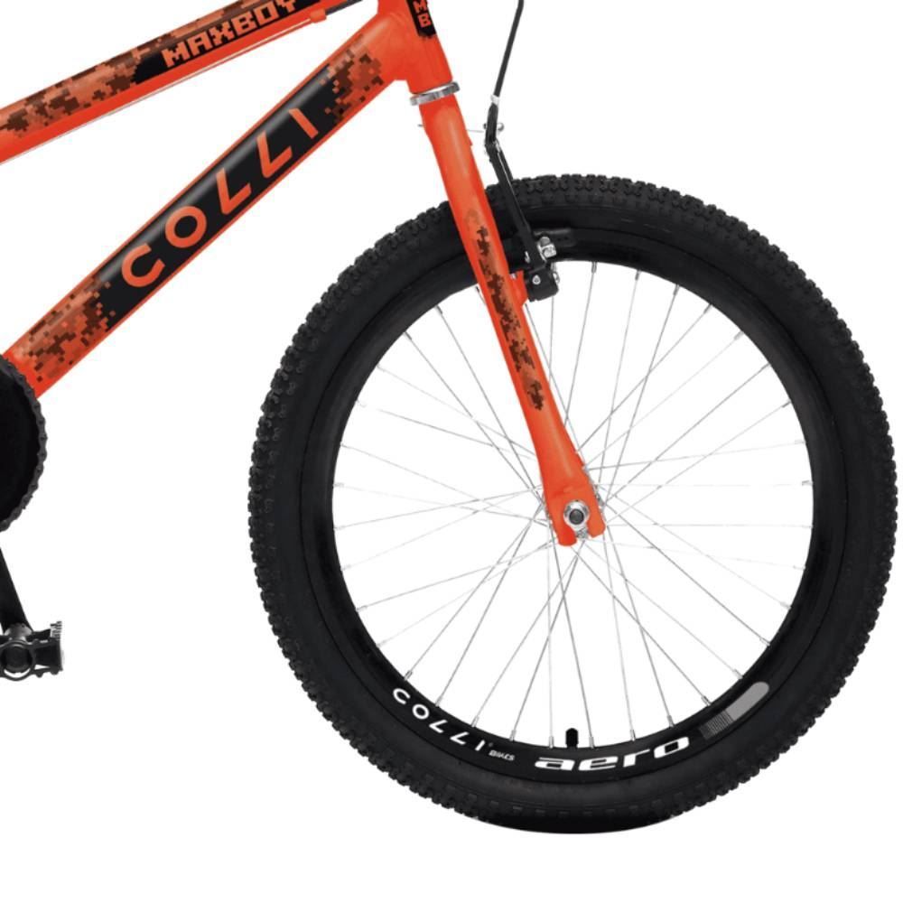 Bicicleta Aro 20 Colli Max Boy Laranja Neon