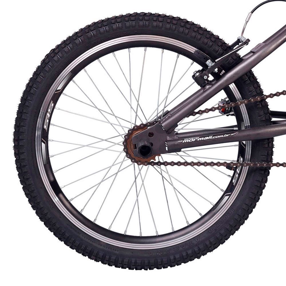 Bicicleta Aro 20 V-Brake Mormaii Cross Energy - Chumbo
