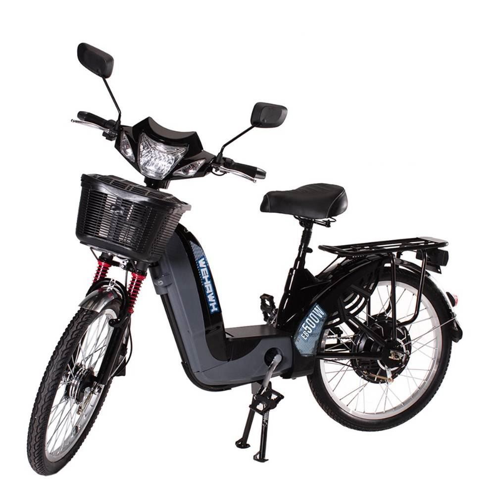 Bicicleta Elétrica Wehawk Wx-01 Eb500w Com Bateria 48V Preta - 222036