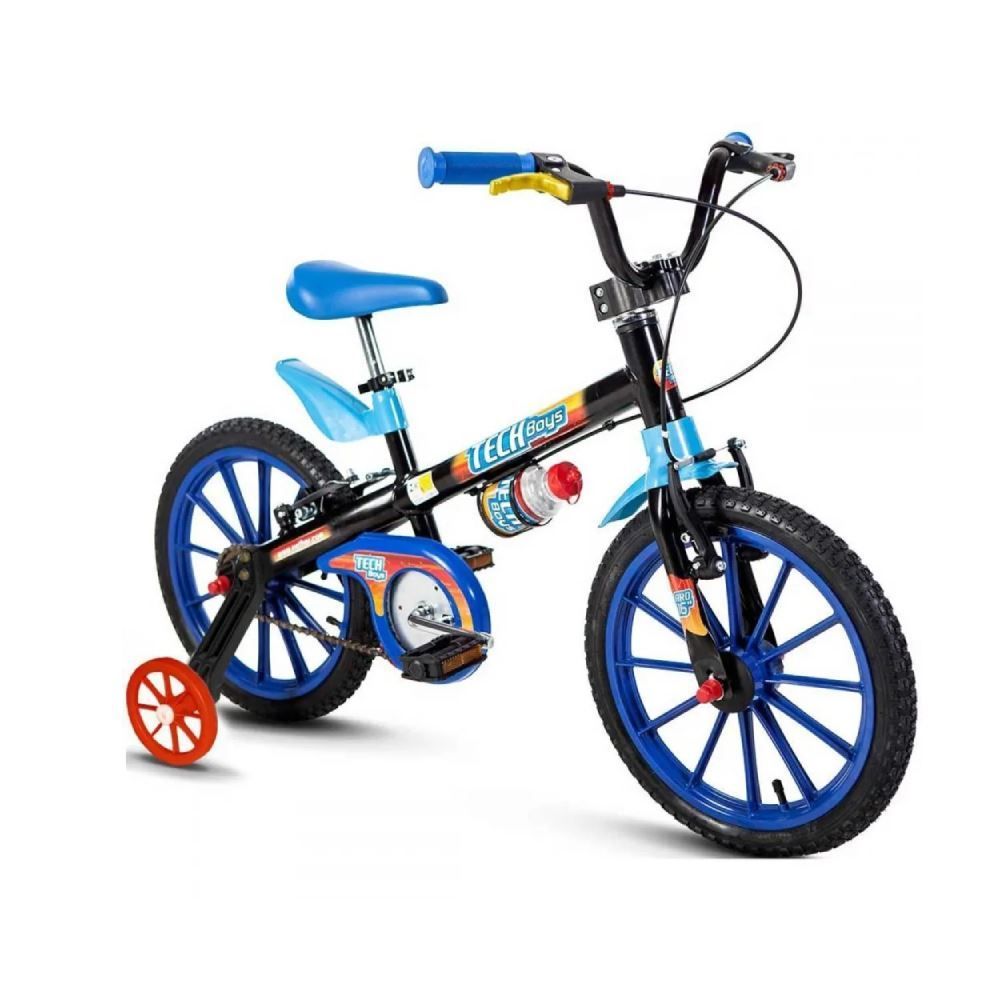 Bicicleta Infantil Aro 16 Tech Boys Nathor - Preto