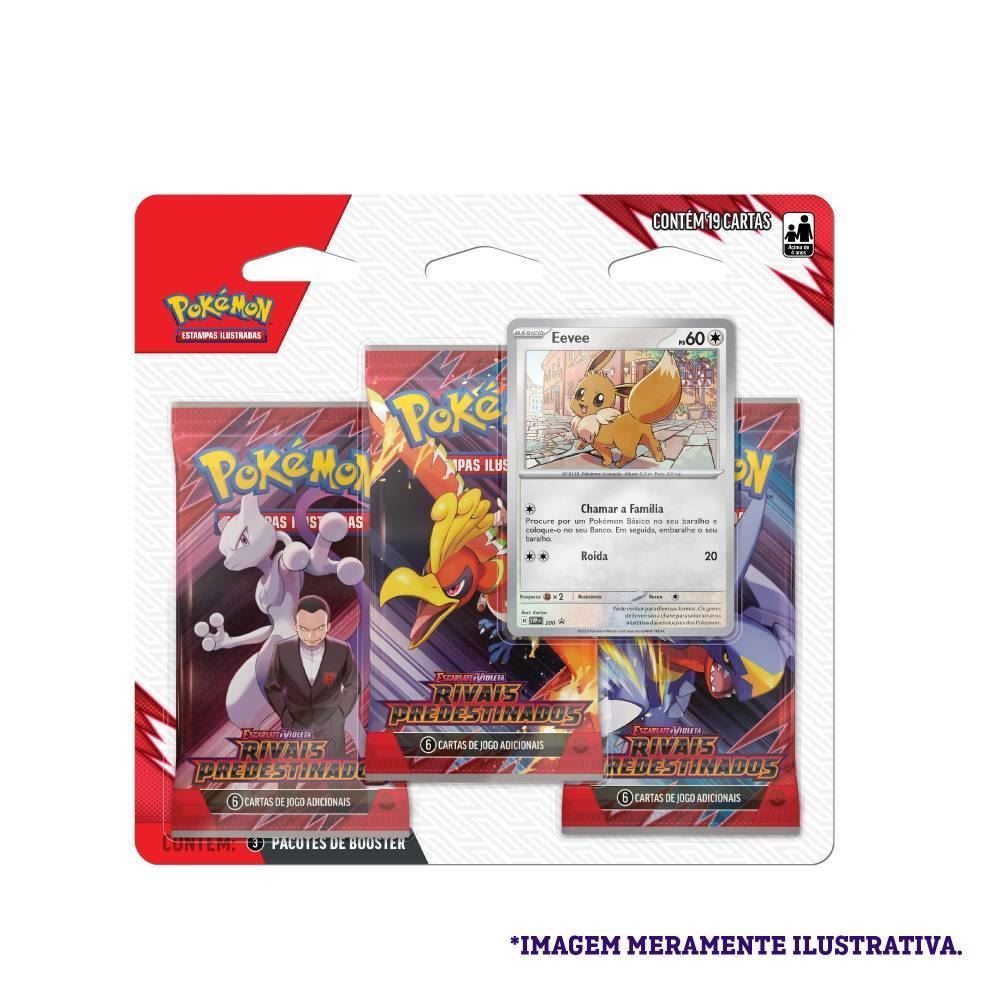 Blister Triplo Pokémon Rivais Predestinados Copag - 35559
