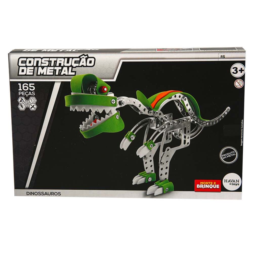 Bloco De Metal Dinossauro T-Rex Hongyao - HBR0802