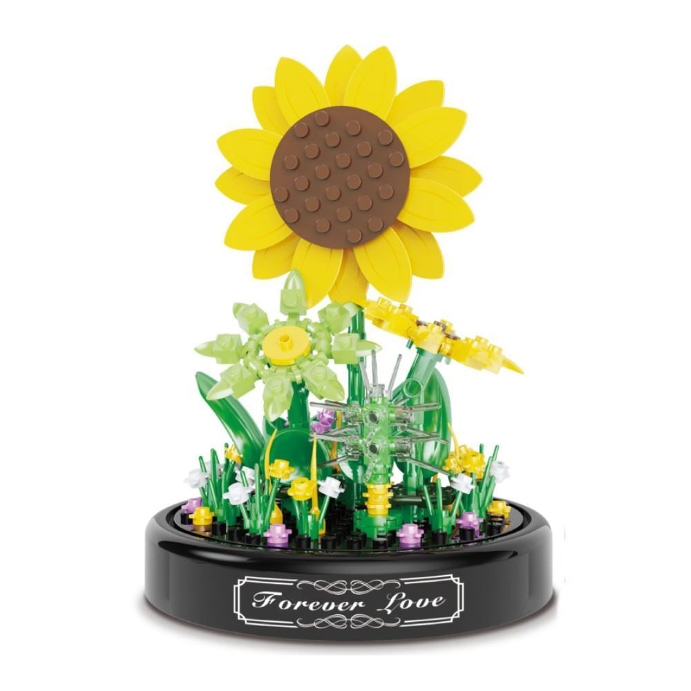 Blocos De Montar Flores Girassol Havan Toys - HBR0917