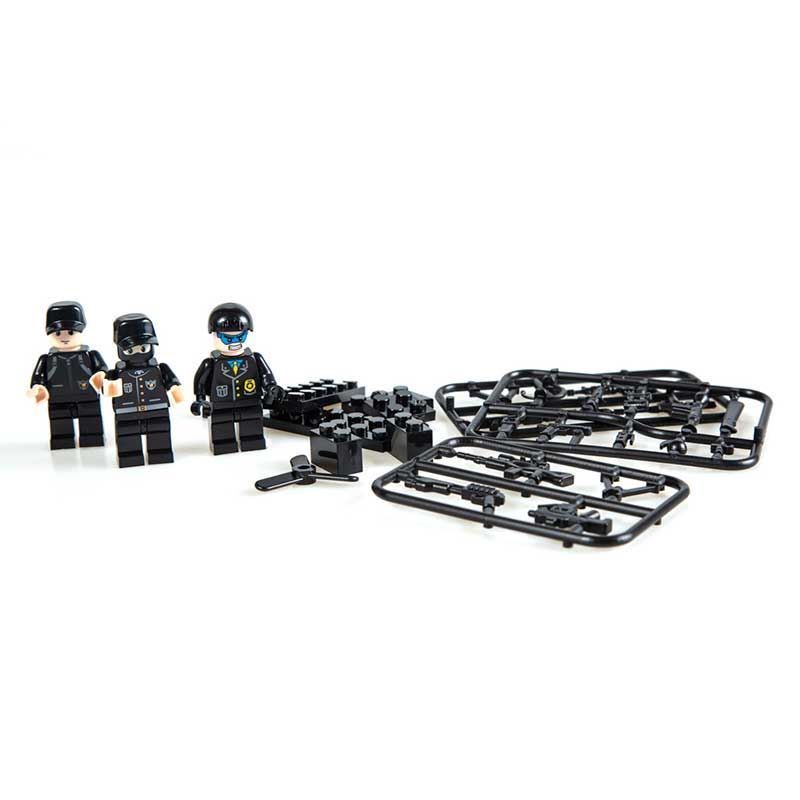 Blocos De Montar Polícia Swat 343 Peças Havan Toys - HBR0410