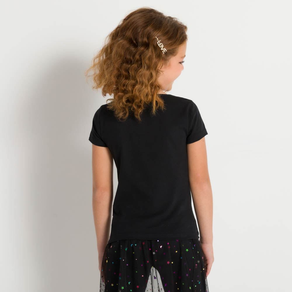 Blusa 4 a 10 anos M/Malha Básico Fakini