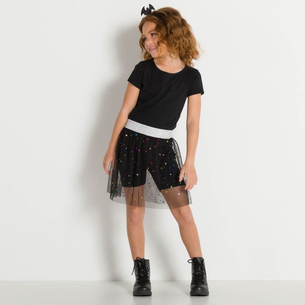 Blusa 4 a 10 anos M/Malha Básico Fakini