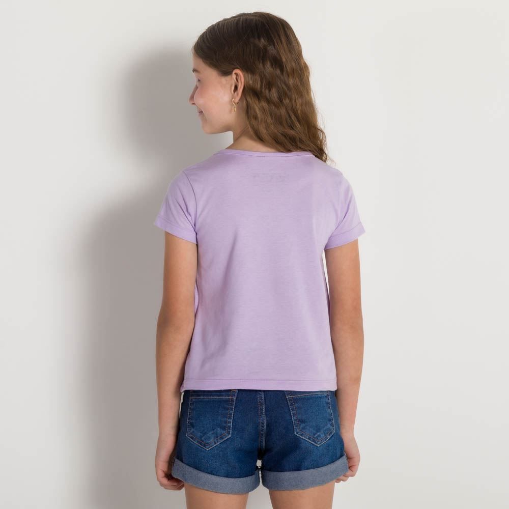 Blusa 4 a 10 anos Malha Nasa Linhas BandUP