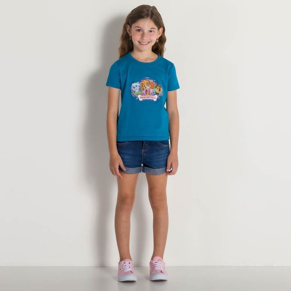 Blusa 4 a 10 anos Malha Patrulha Canina Paw Patrol Banker