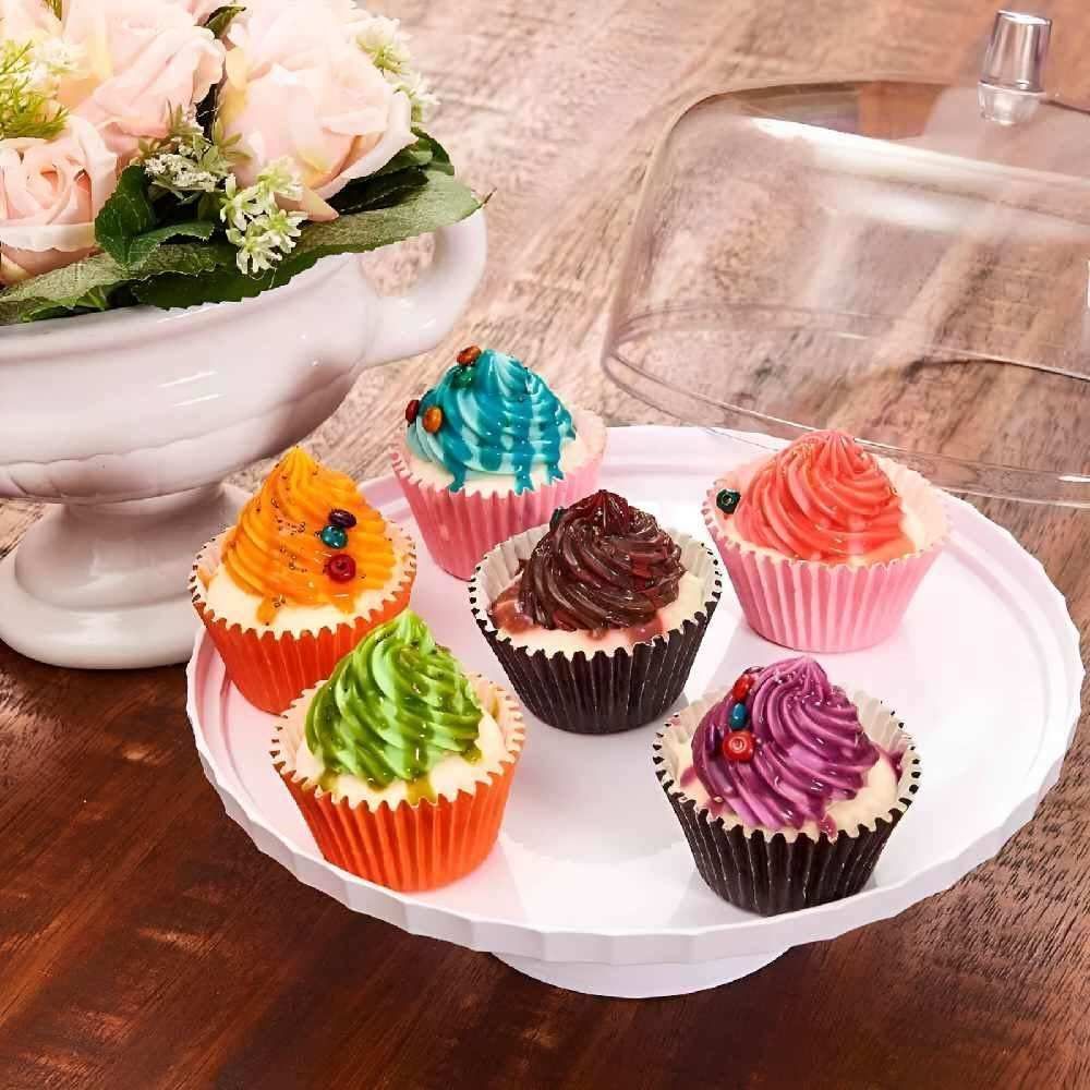 Boleira Para Festa Com Pé Ou 25Cm - Branco