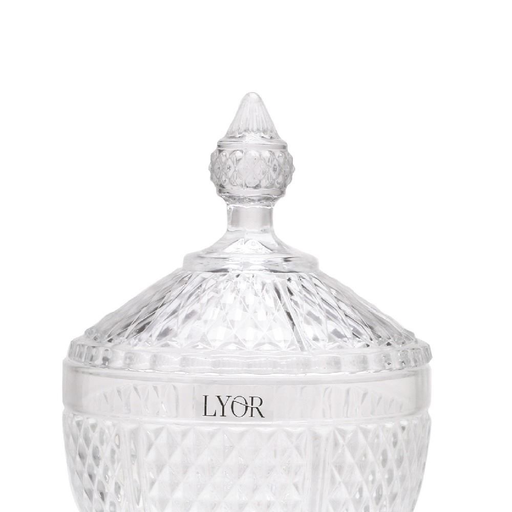 Bomboniere Com Pé Bico De Jaca Lyor 15 Cm - Transparente