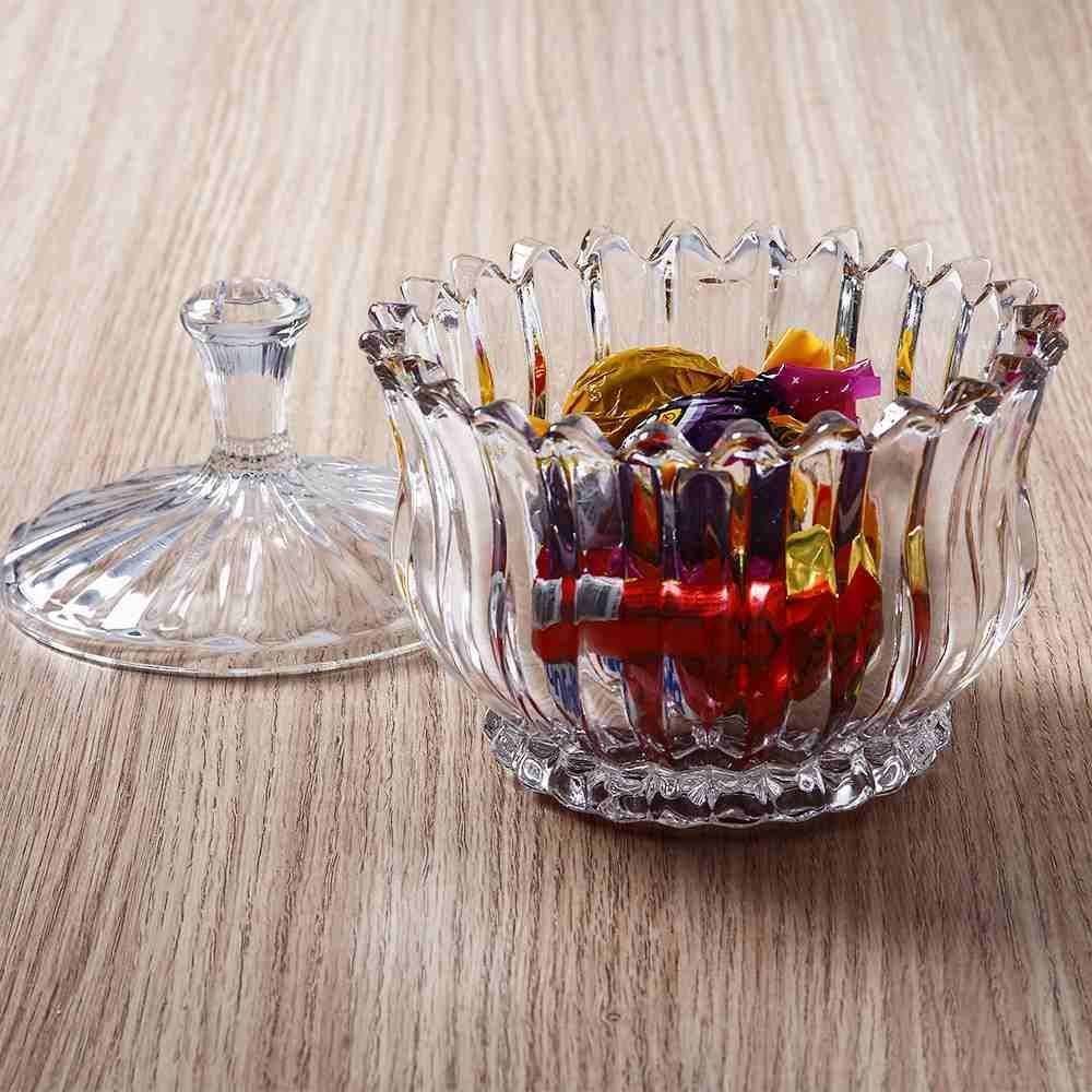 Bomboniere De Vidro Mônaco Havan Casa 820Ml - Transparente