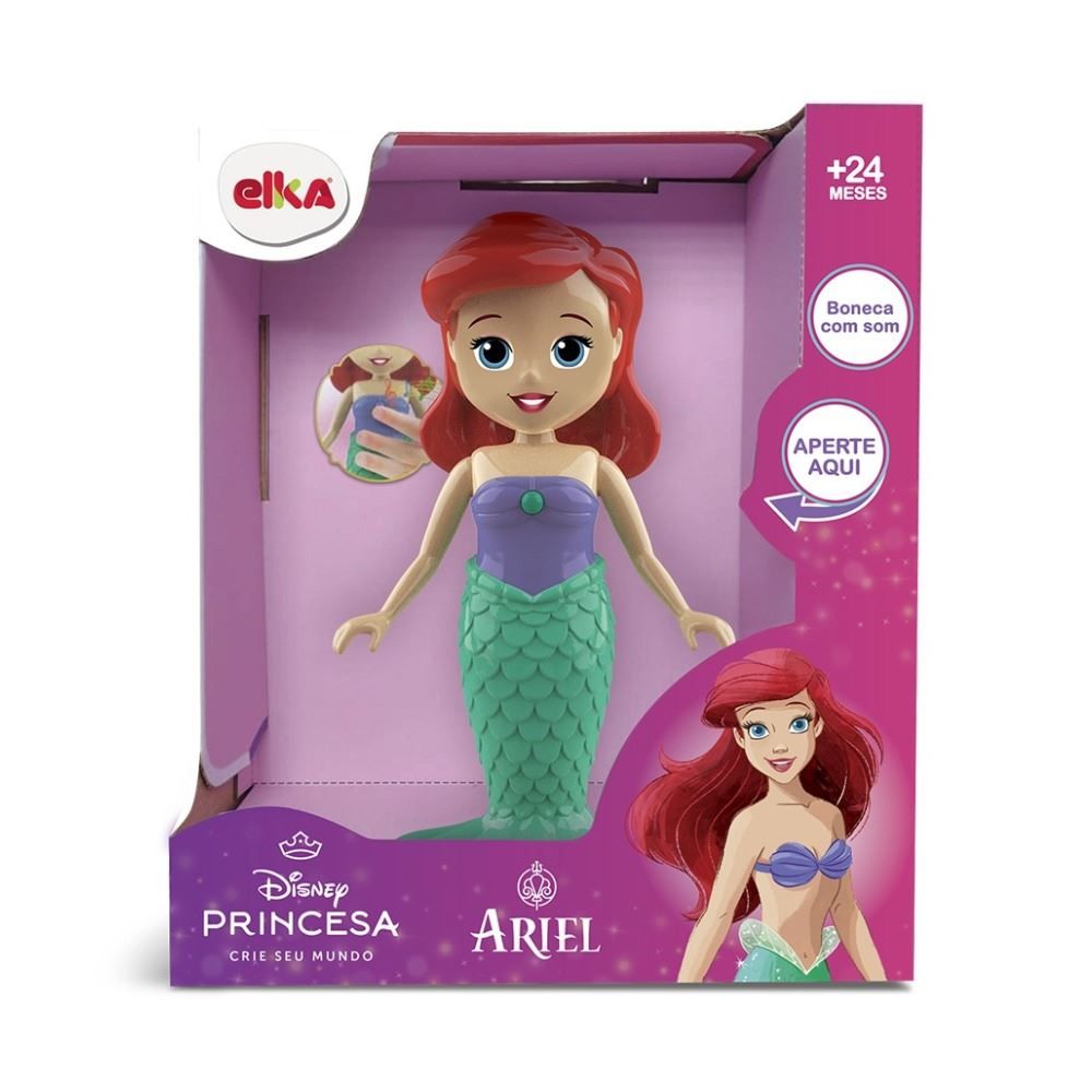 Boneca Ariel Musical Elka - 1301