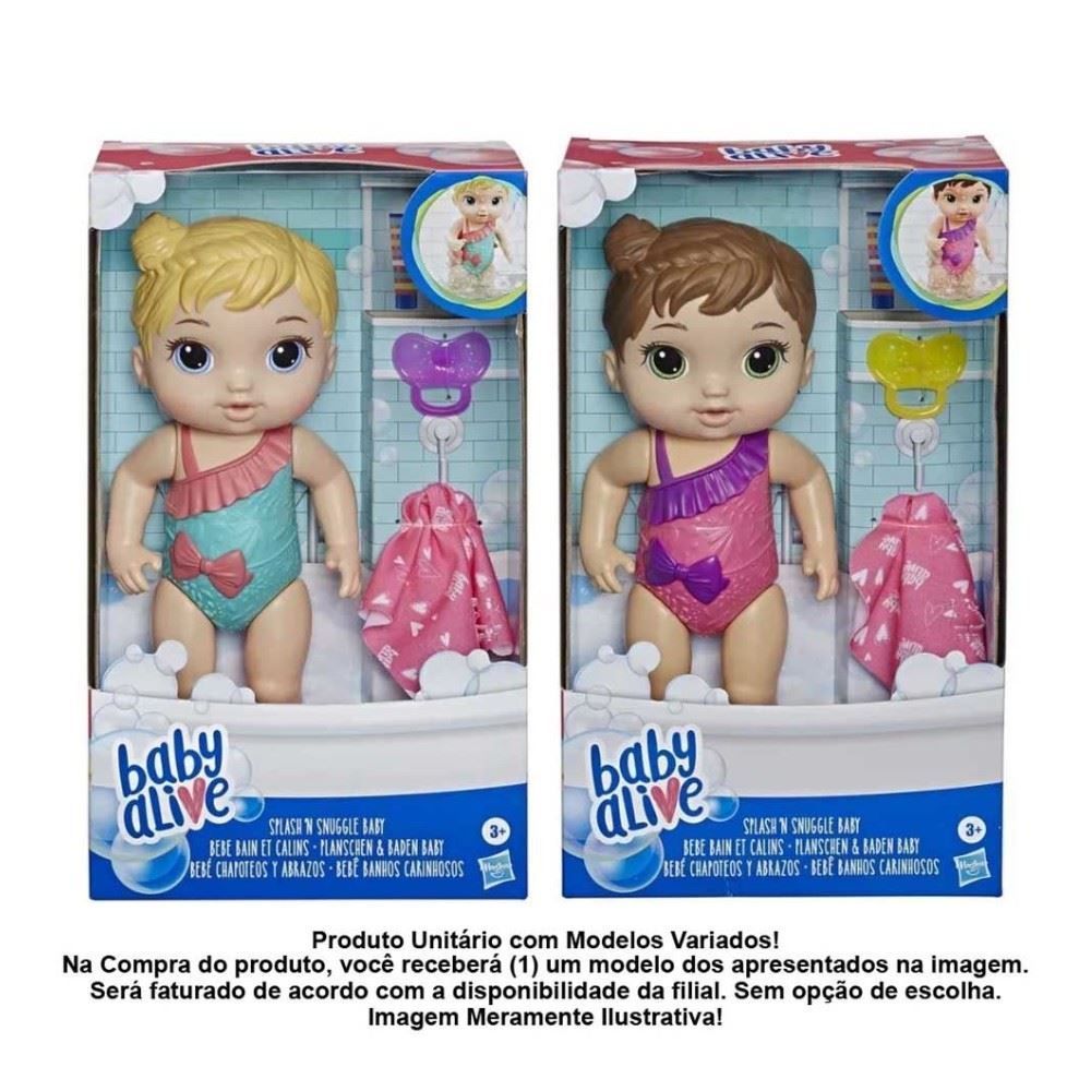 Boneca Baby Alive Banhos Carinhosos Hasbro - Sortido