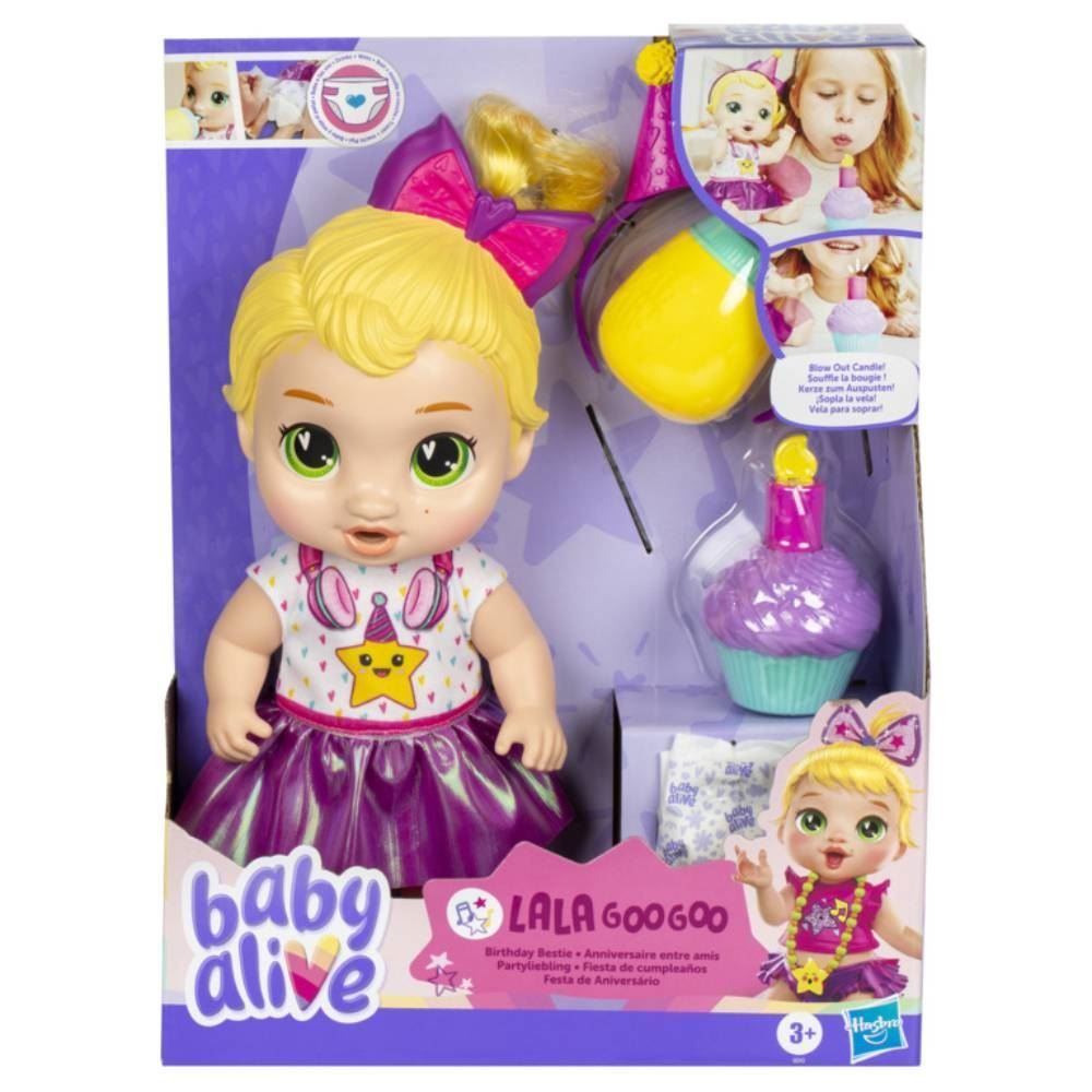 Boneca Baby Alive Festa De Aniversário Lala Hasbro - Rosa