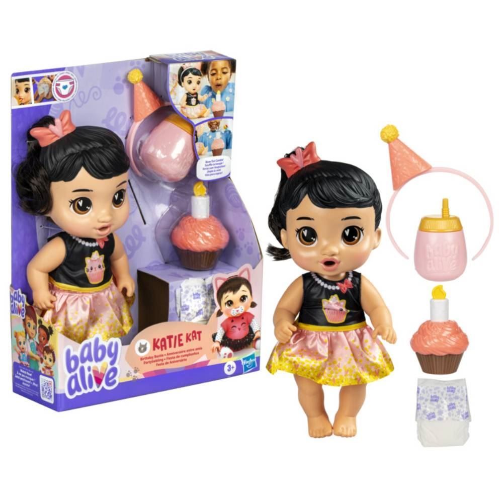 Boneca Baby Alive Katie Feliz Aniversário Hasbro - G0341