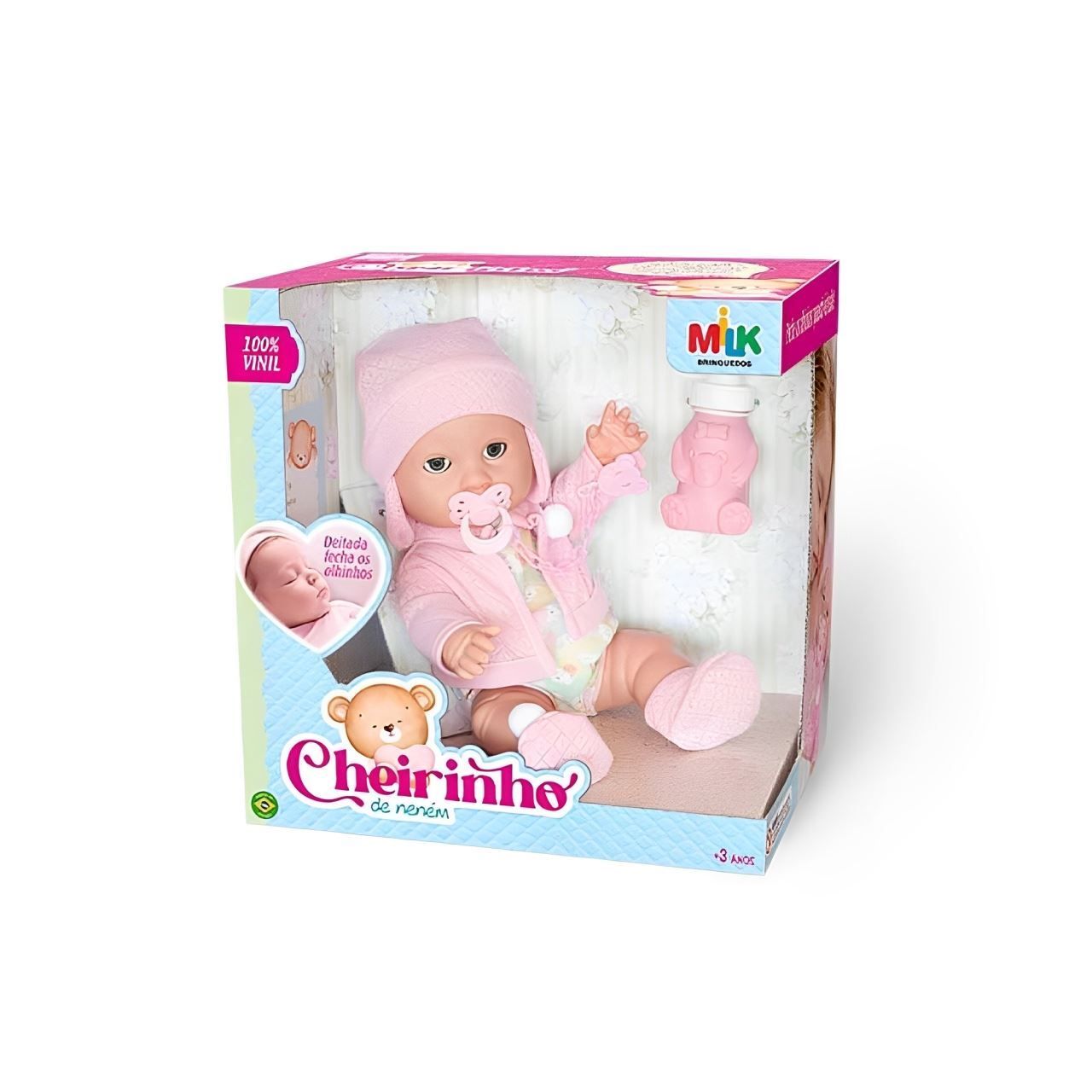 Boneca Cheirinho De Neném Milk Brinquedos - 805