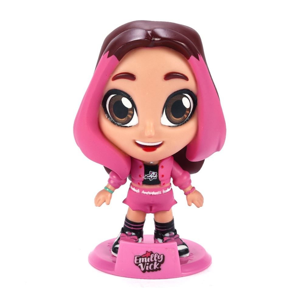 Boneco De Vinil Dos Rosa Emilly Vick - Algazarra Brinquedos