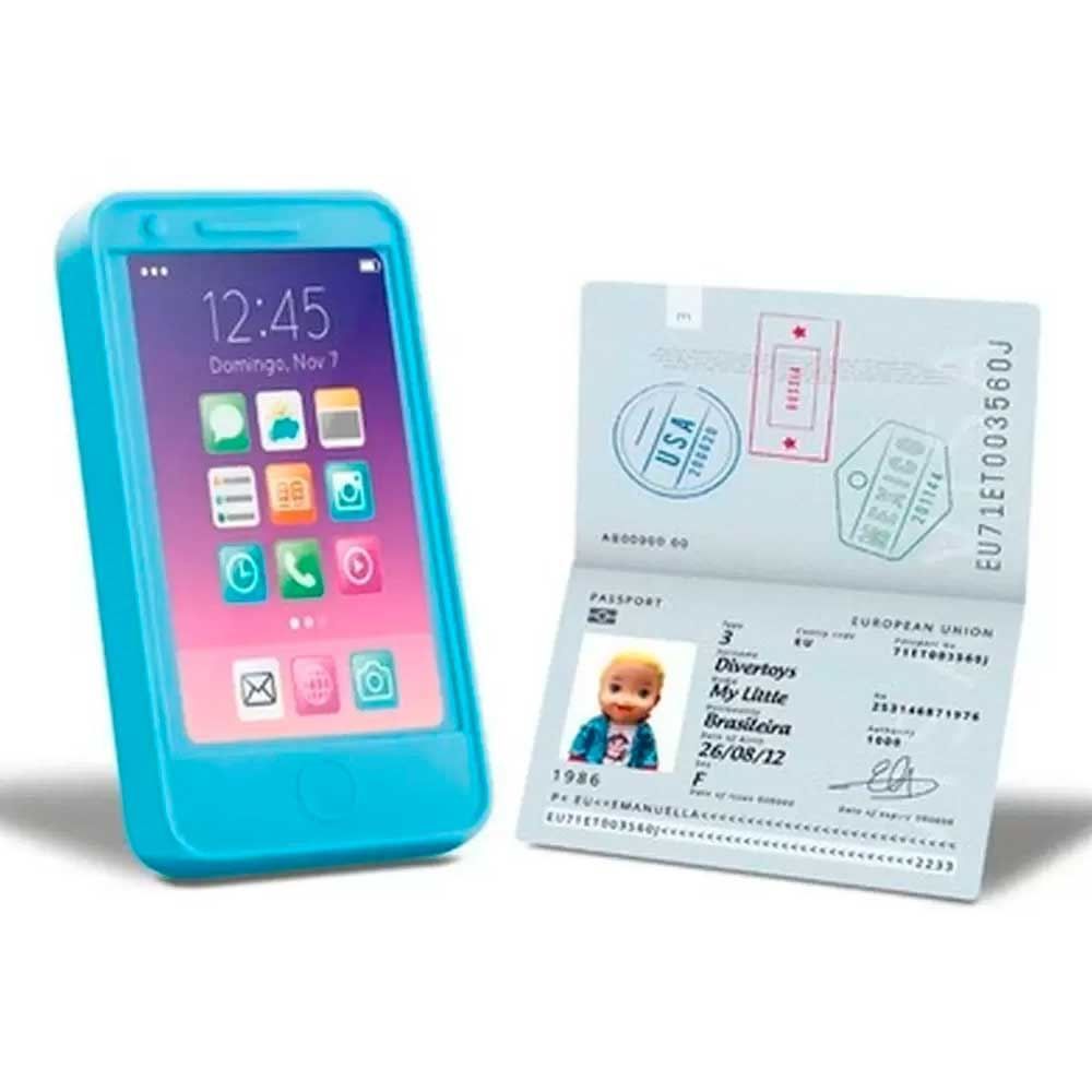 Boneca My Little Vamos Viajar Menina Divertoys - 8177