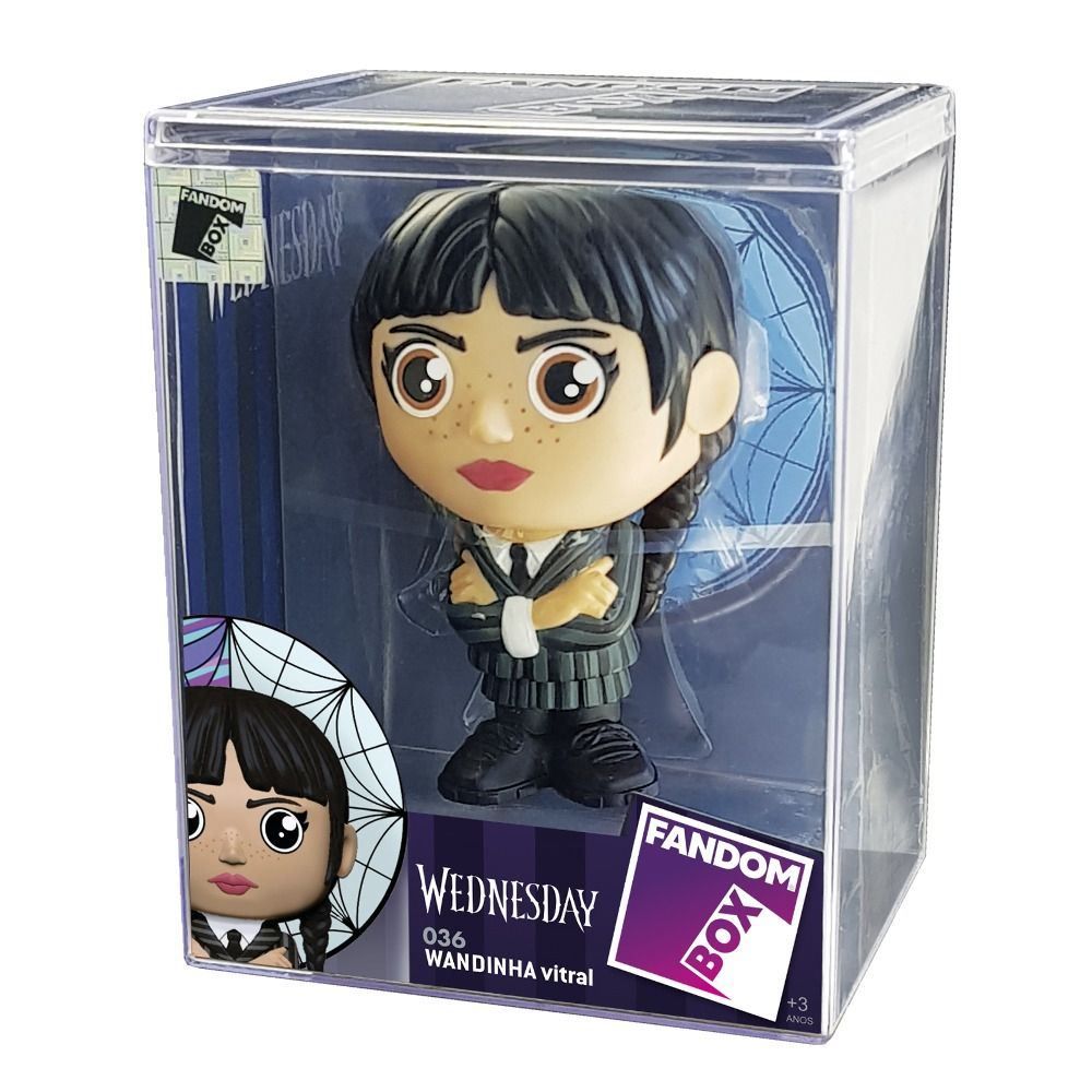Boneca Wandinha Vitral Fandom Box - 3385