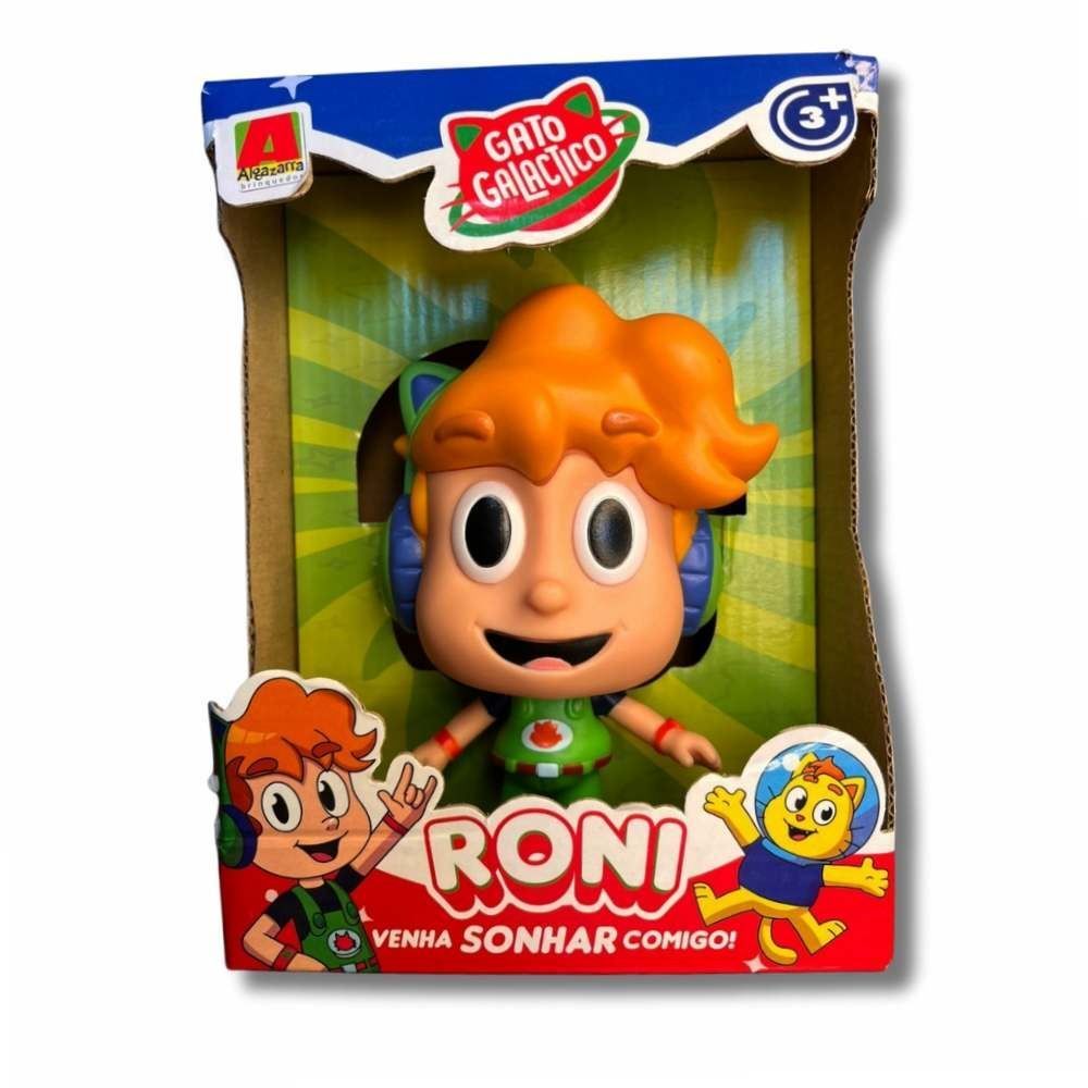 Boneco De Vinil 15 Cm Gato Galáctico Algazarra Brinquedos - Algazarra Brinquedos