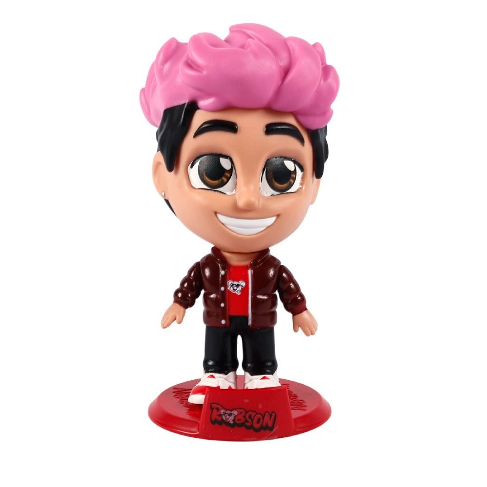 Boneco De Vinil Dos Rosa Robson - Algazarra Brinquedos