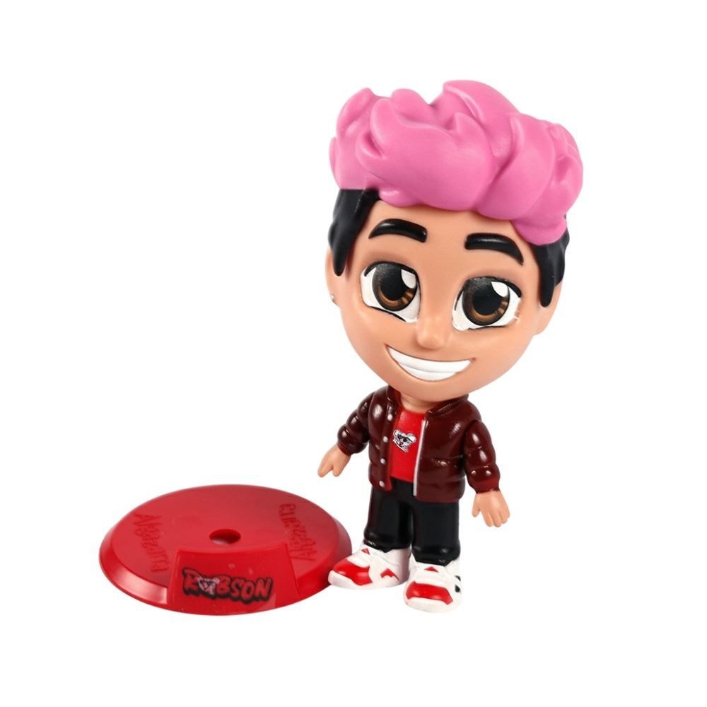 Boneco De Vinil Dos Rosa Robson - Algazarra Brinquedos