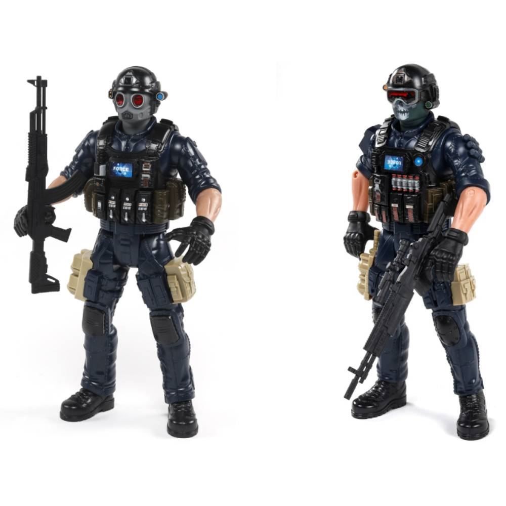 Boneco Heroes Forces Soldado Swat Havan Toys - HBR0713 Sortido