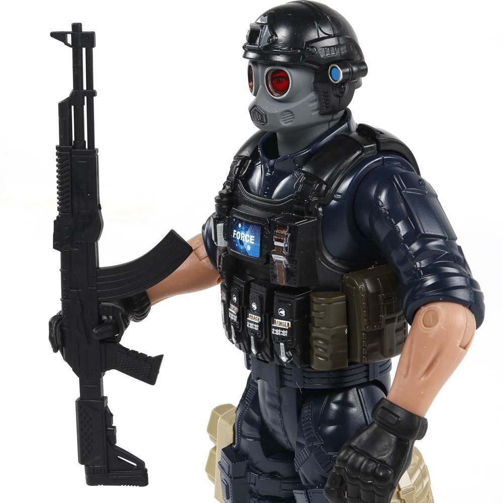 Boneco Heroes Forces Soldado Swat Havan Toys - HBR0713 Sortido