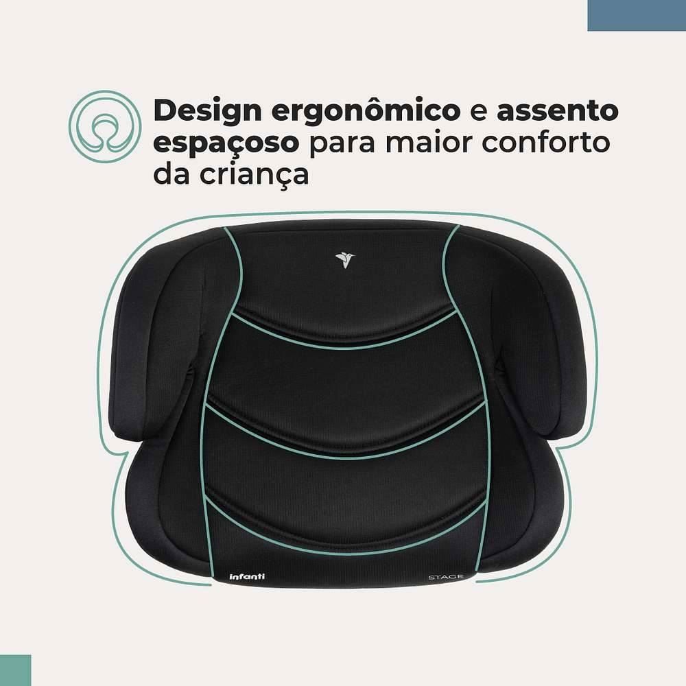 Booster Stage Assento De Elevação Infanti - Preto Eclipse