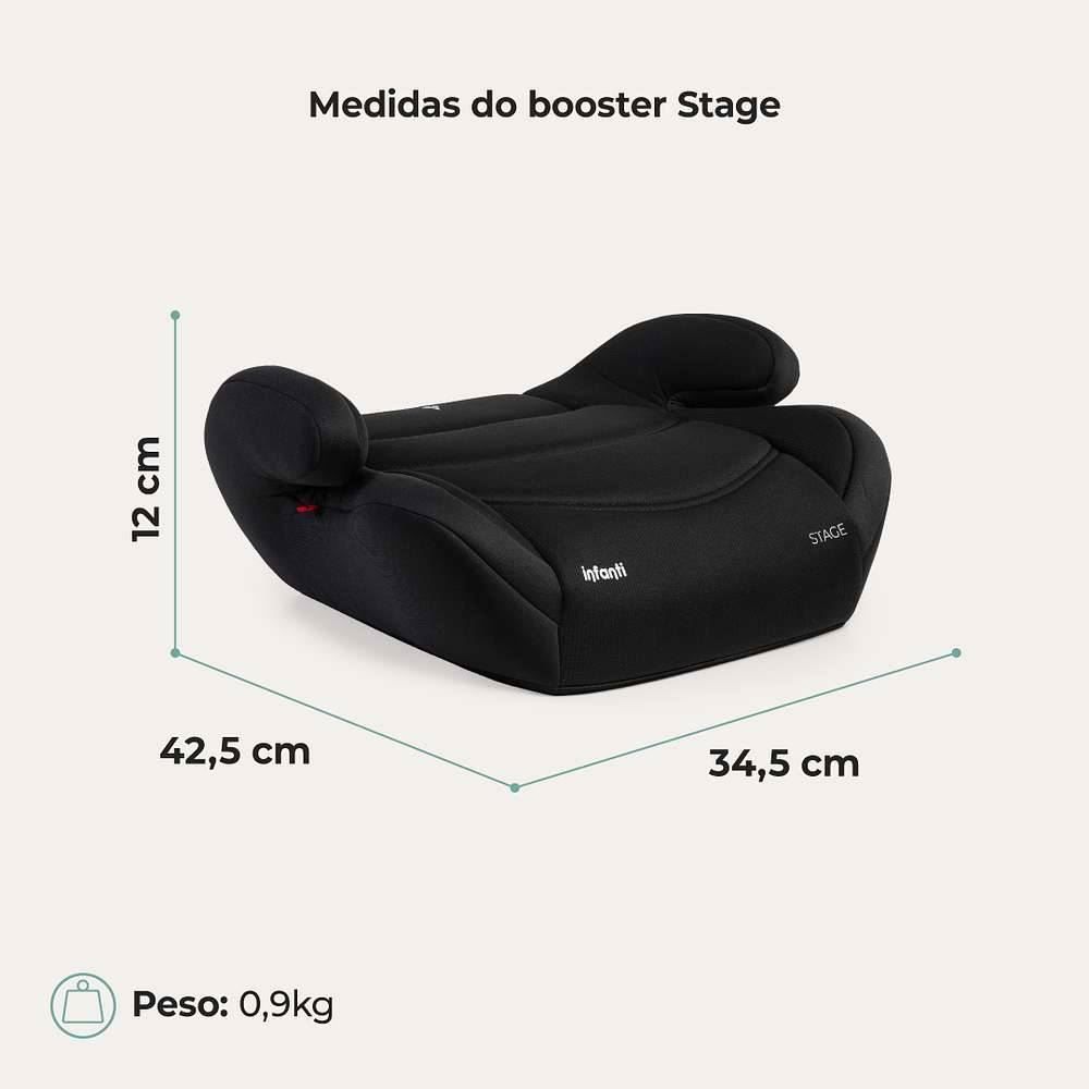 Booster Stage Assento De Elevação Infanti - Preto Eclipse