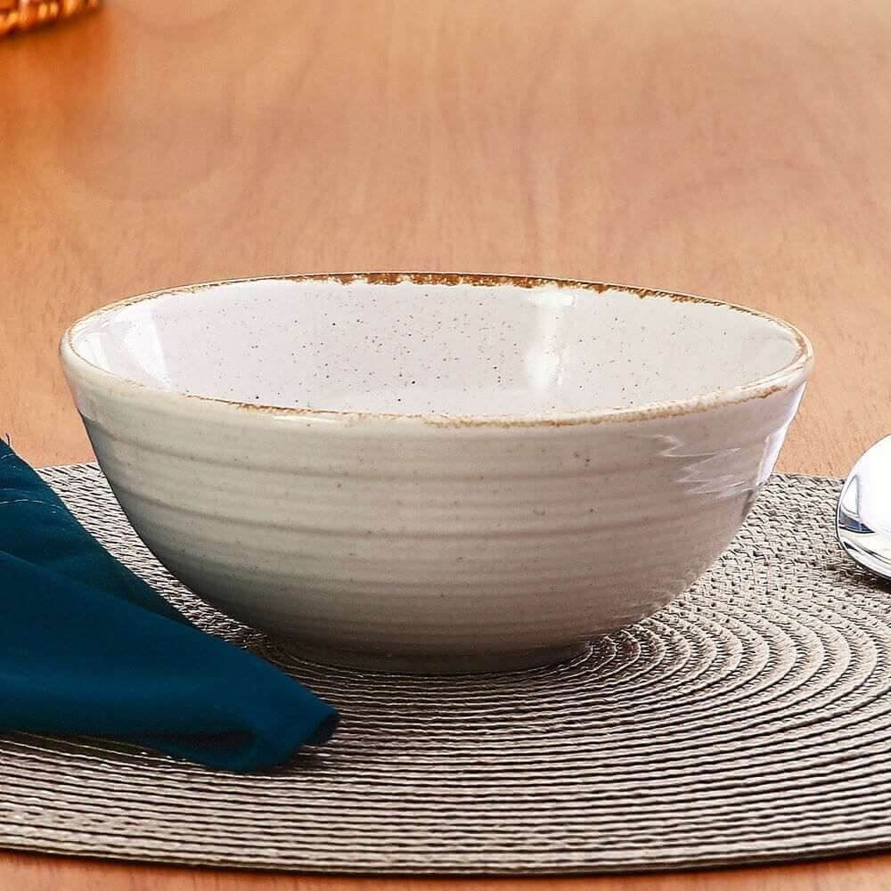 Bowl Naturalle Cerâmica Havan Casa 590Ml - Bege Brilhoso