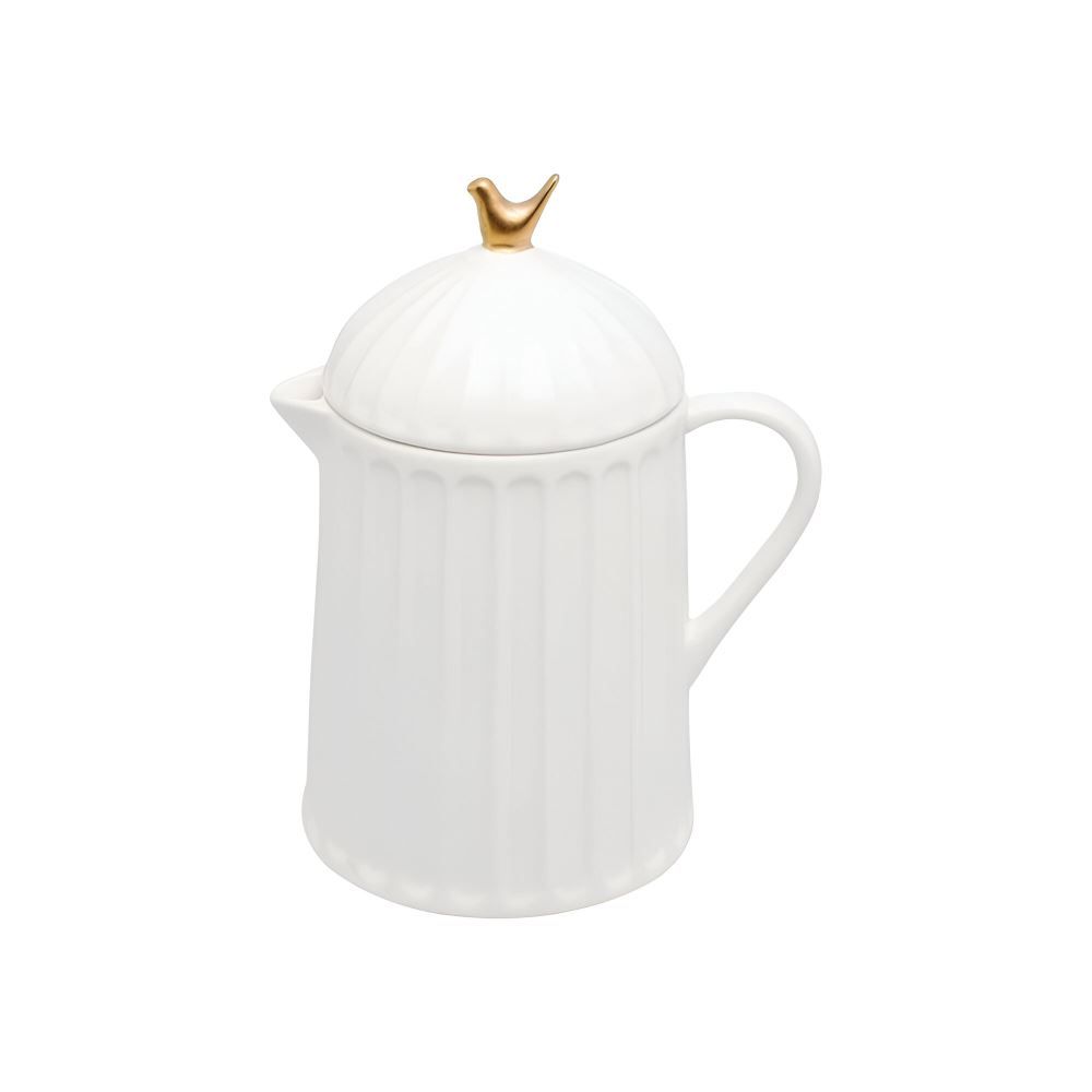 Bule Com Tampa Colibri Wolff 600 Ml - Branco