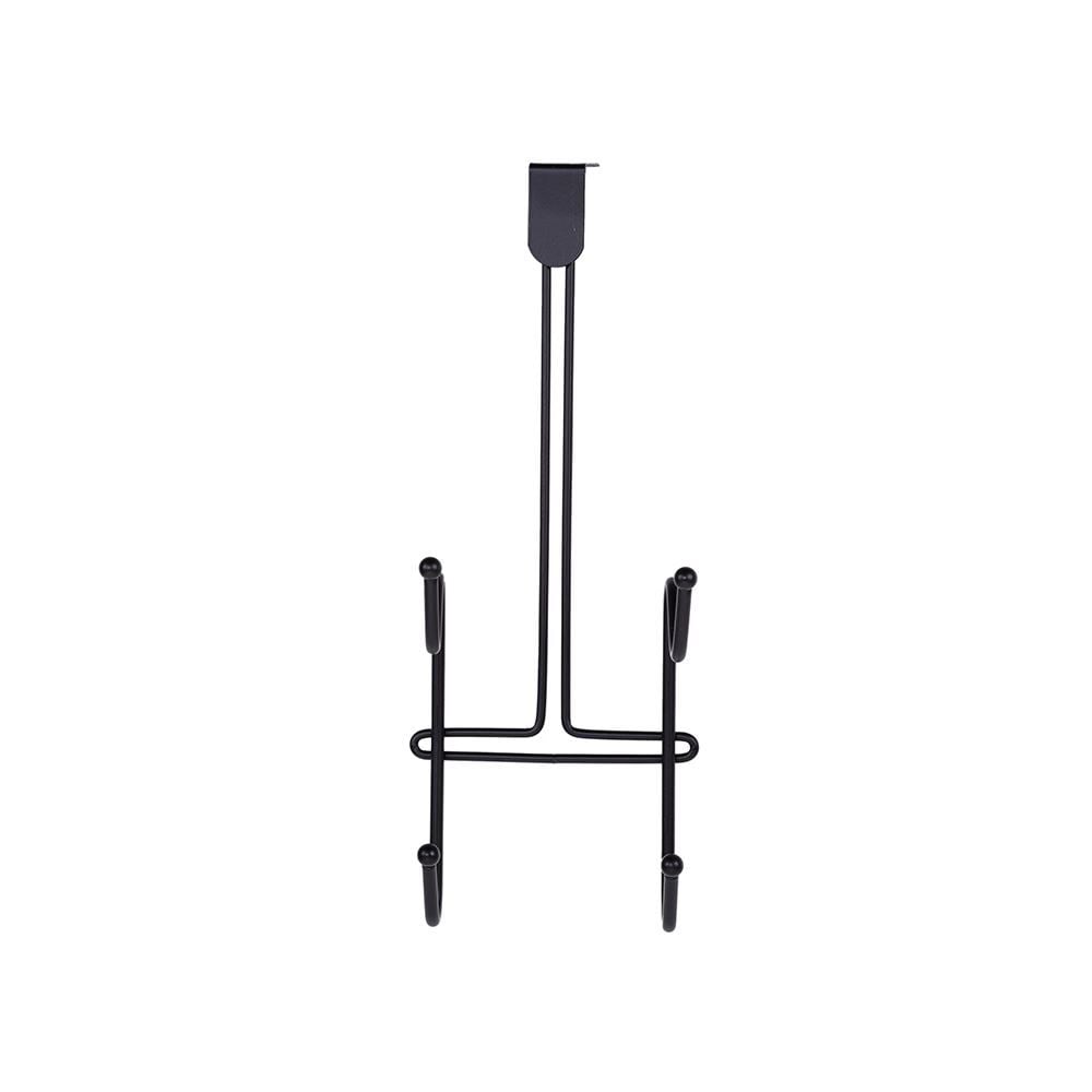 Cabide De Porta Com 2 Ganchos Black Arthi - Preto