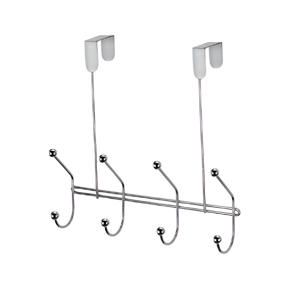 Cabide para Porta com 4 Ganchos Eclipse Arthi - Aço Cromado