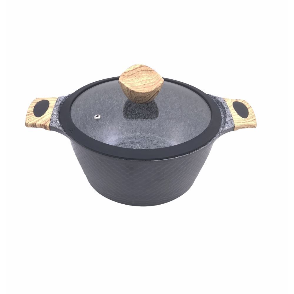 Caçarola De Indução Com Tampa Havan Casa 24 Cm - Granito