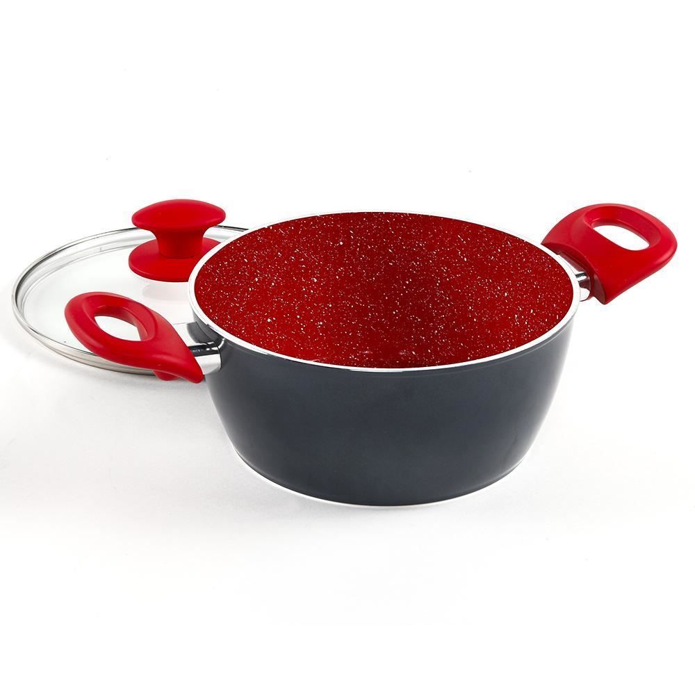 Caçarola De Indução Ceramic Onix Class Home 2,4 Litros - Onix Vermelho