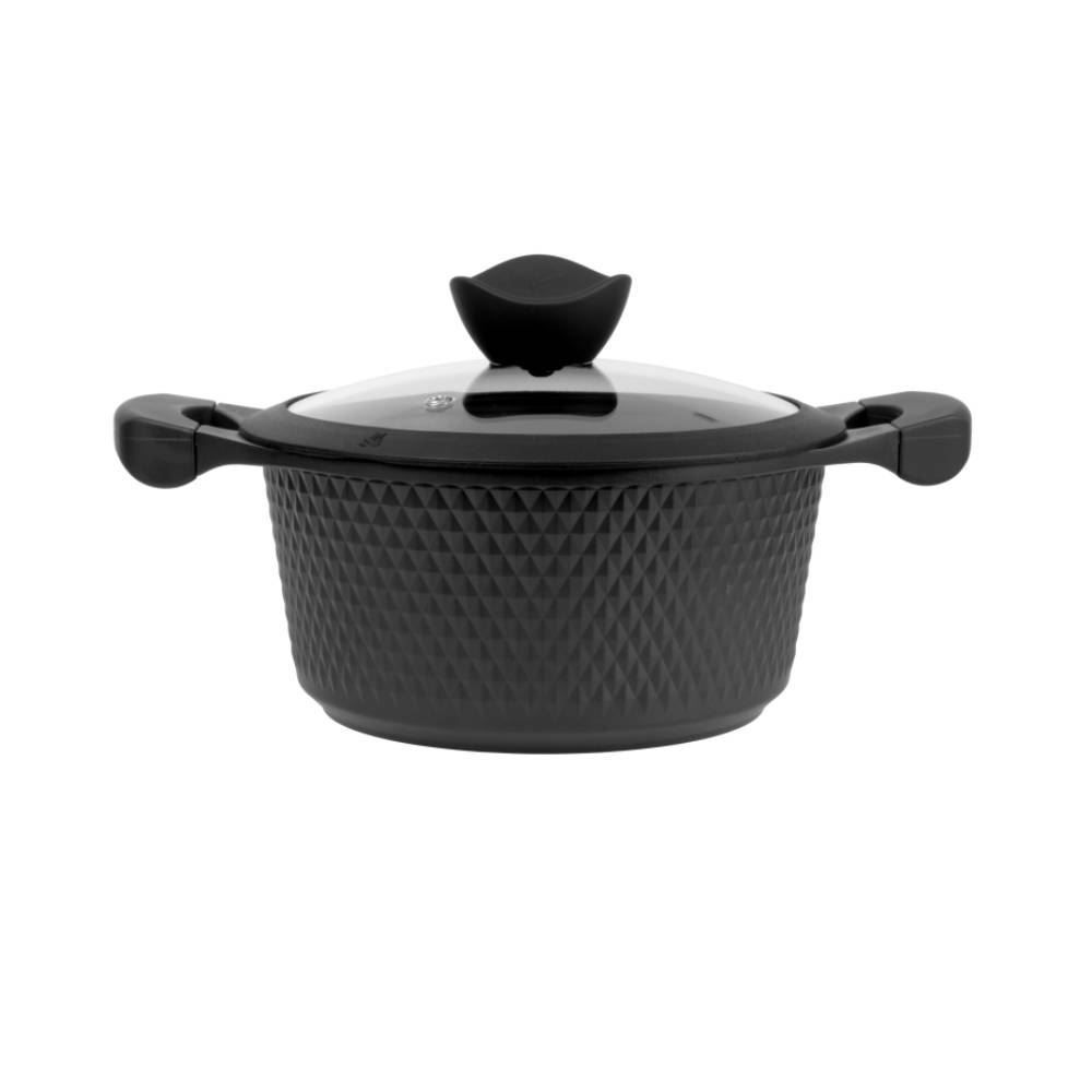 Caçarola De Indução Com Tampa Diamond Havan Casa 20Cm - Preto