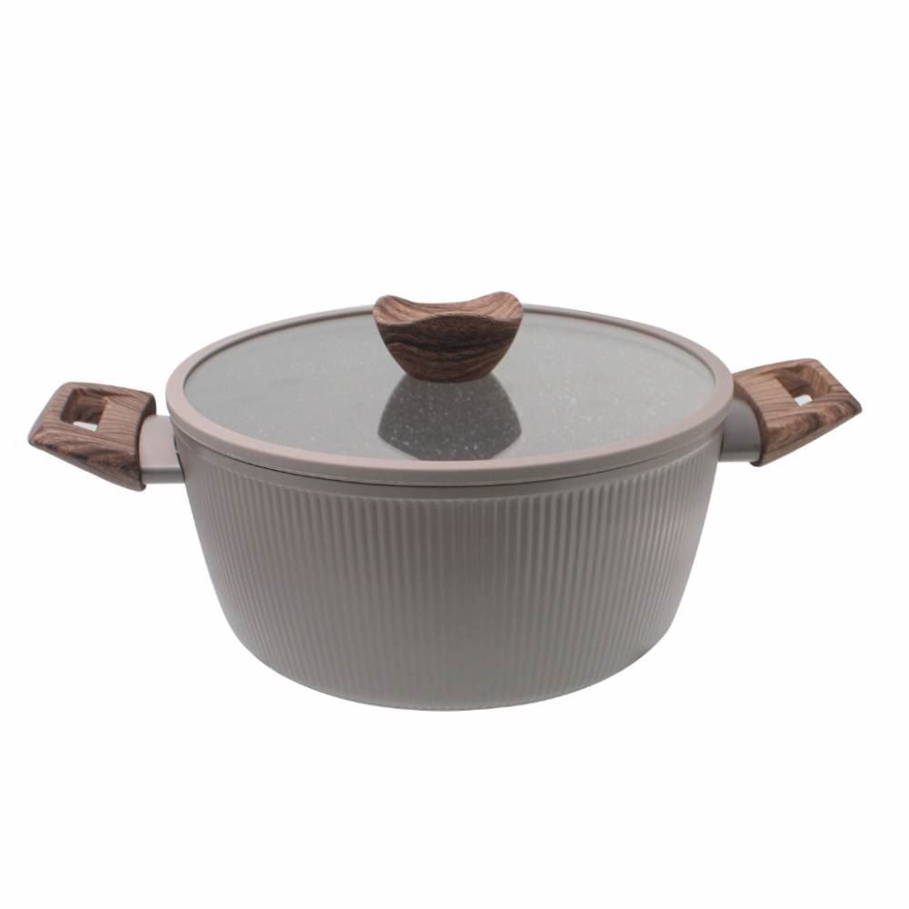 Caçarola De Indução Com Tampa Elegance Havan Casa 20Cm - Chocolate