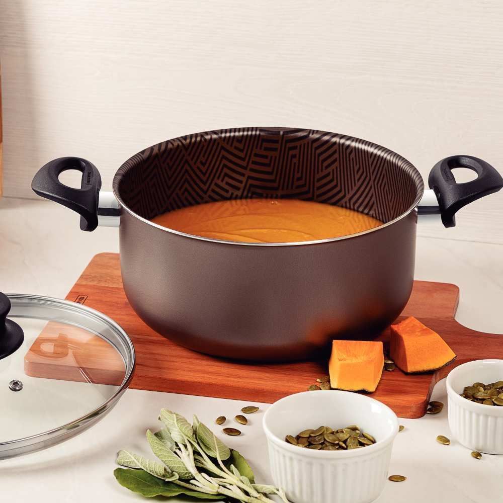 Caçarola Com Tampa Paris Tramontina 4,9 Litros - Chumbo