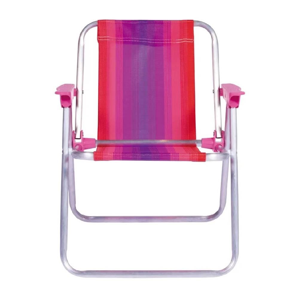 Cadeira De Alumínio Infantil Alta Mor - Rosa