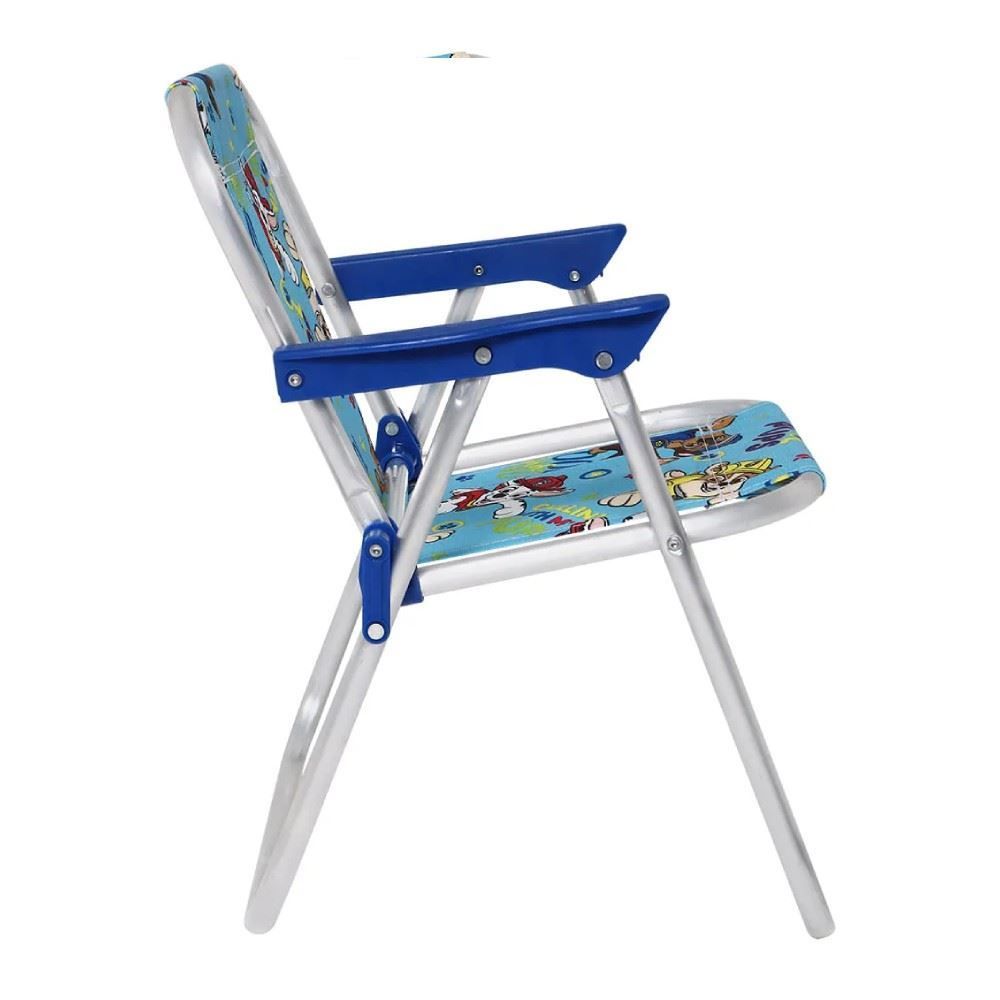 Cadeira Infantil Alumínio Patrulha Canina Bel - Azul