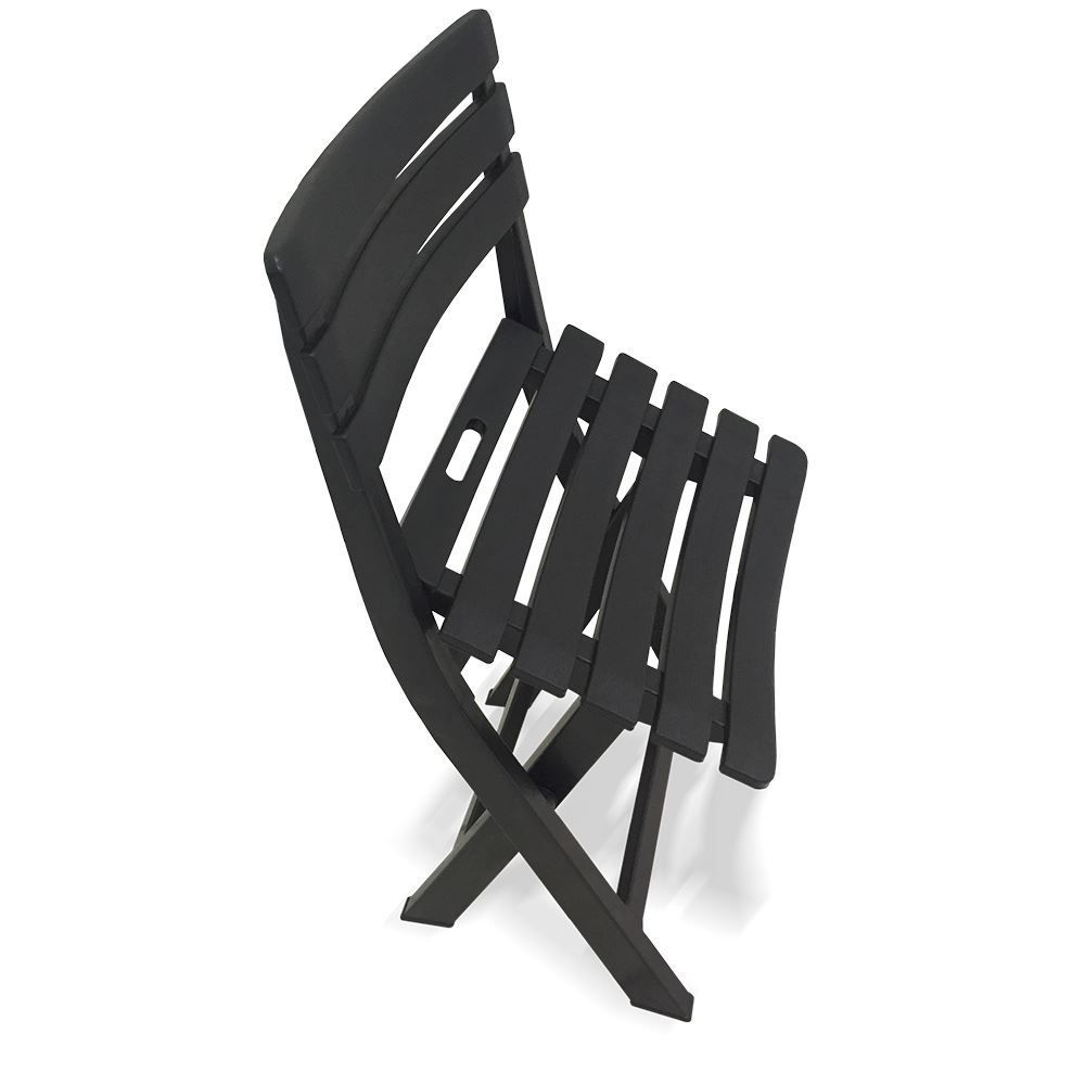 Cadeira Plástica Dobrável Preta Arqplast - Plástico