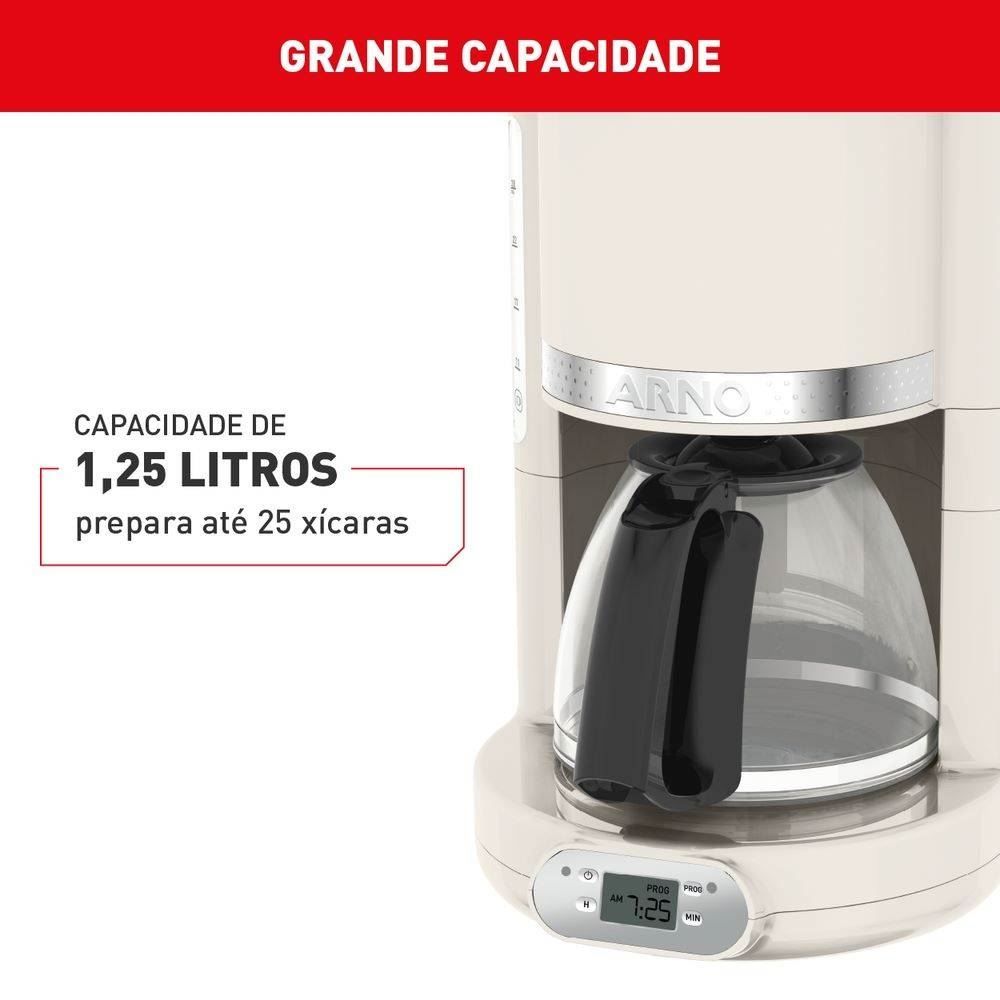 Cafeteira Elétrica Arno Soleil Marfim 1,25 Litro