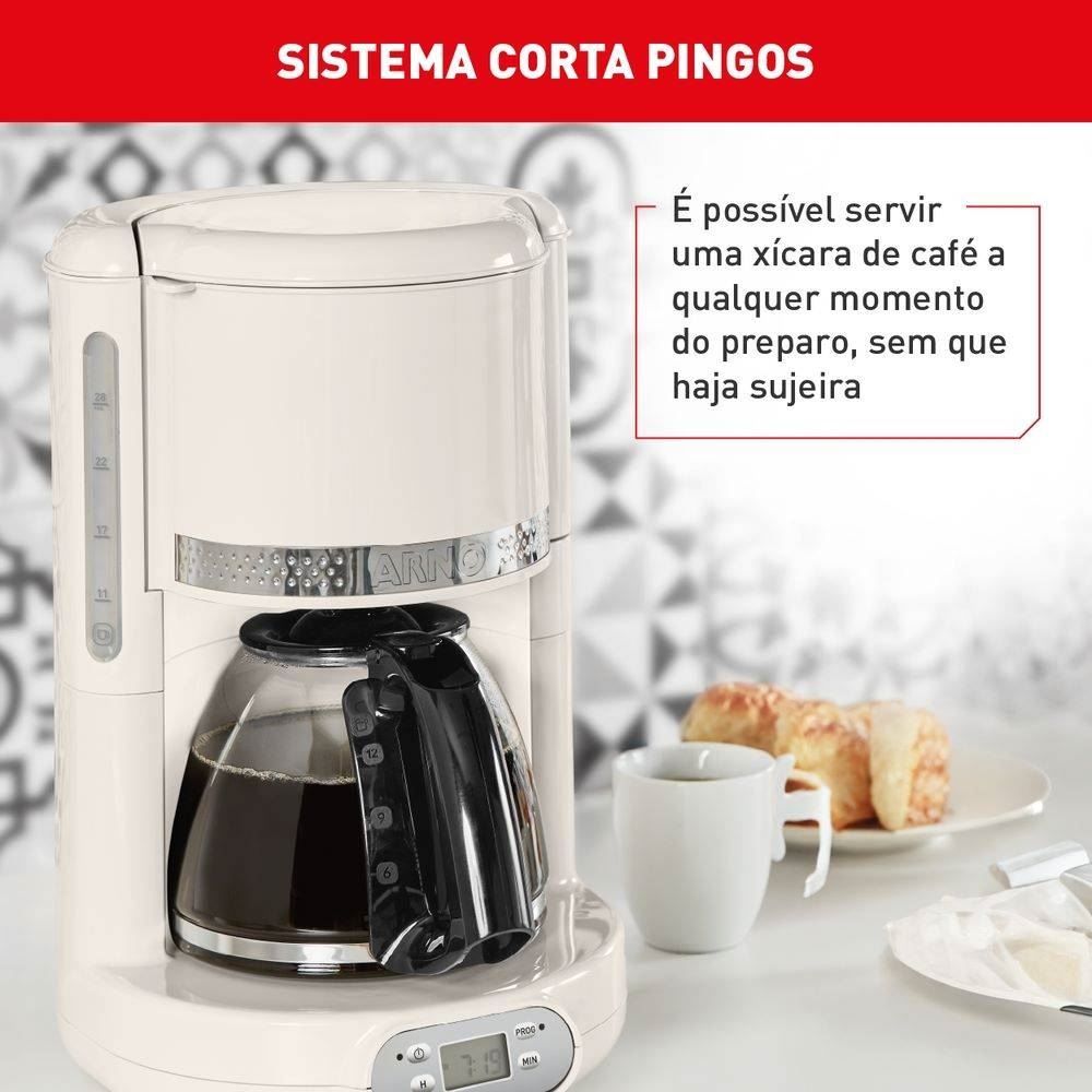 Cafeteira Elétrica Arno Soleil Marfim 1,25 Litro
